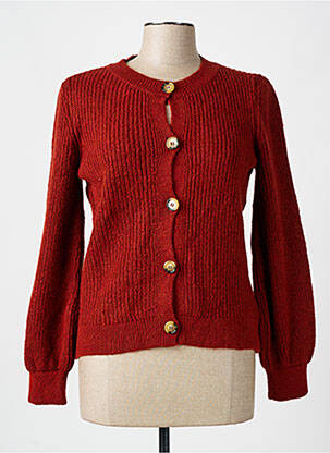 Vestă cu mâneci lungi maro ONLY fată