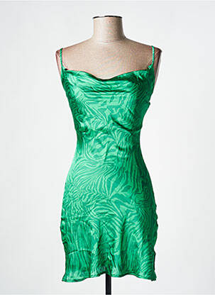 Rochie scurtă verde SUBDUED femeie