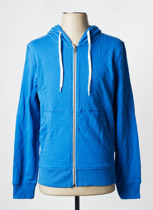 Hanorac cu glugă albastru JACK & JONES bărbat
