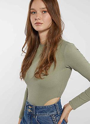 Body de lenjerie verde TALLY WEIJL femeie