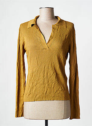 Pulover galben JACQUELINE DE YONG femeie