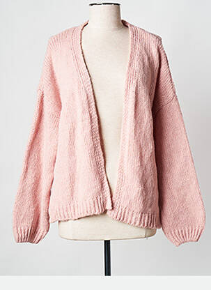 Vestă cu mâneci lungi roz MORE & MORE femeie