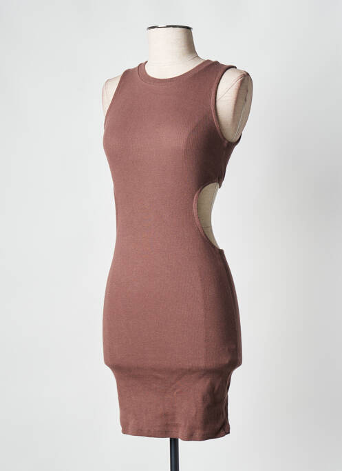 Rochie scurtă maro SUBDUED femeie