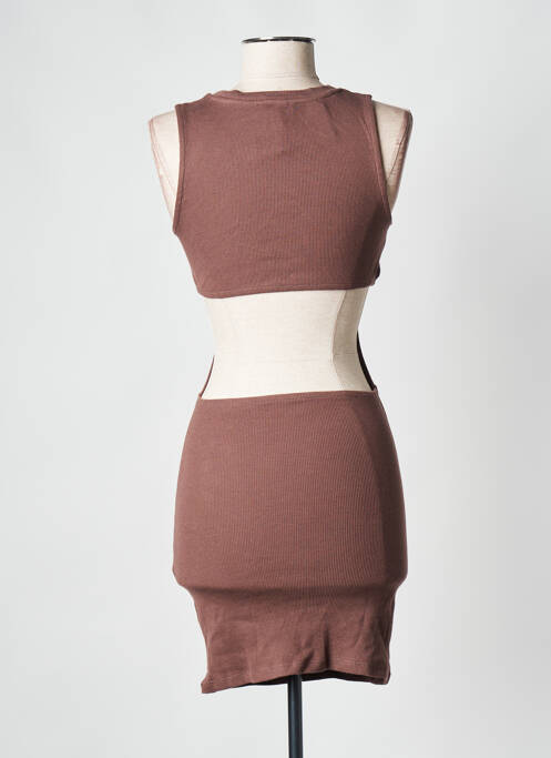 Rochie scurtă maro SUBDUED femeie