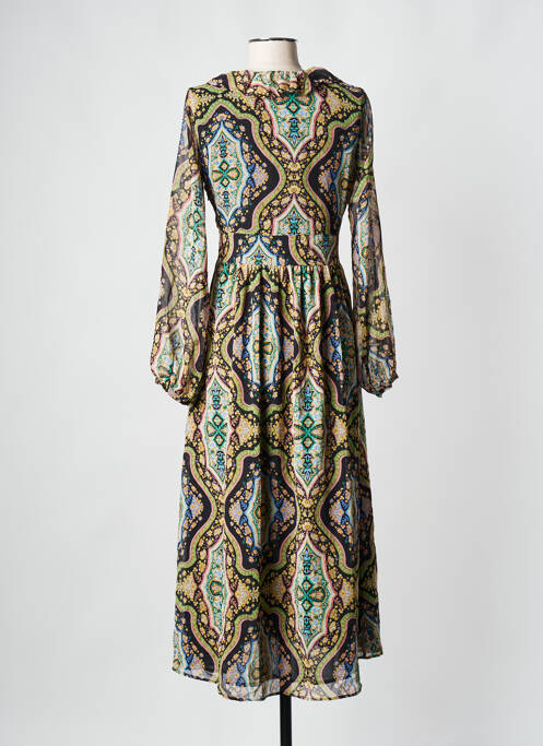 Rochie lungă negru MANGO femeie