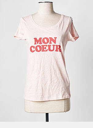 Tricou roz MONSIEUR TSHIRT femeie