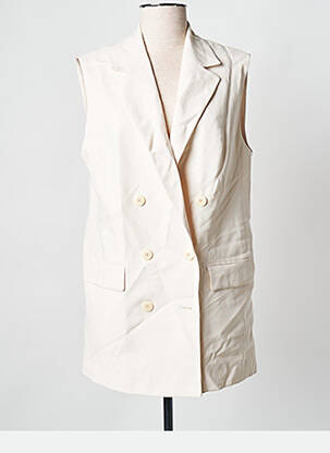 Vestă fără mâneci bej MANGO femeie