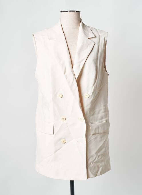 Vestă fără mâneci bej MANGO femeie