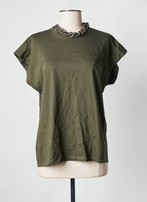 Tricou verde PLEASE femeie