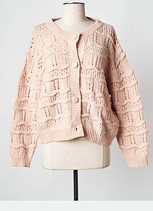 Vestă cu mâneci lungi roz CHERRY PARIS femeie