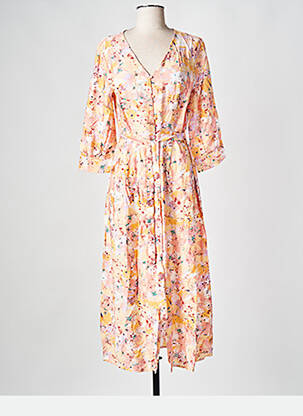 Rochie midi portocalie VILA femeie