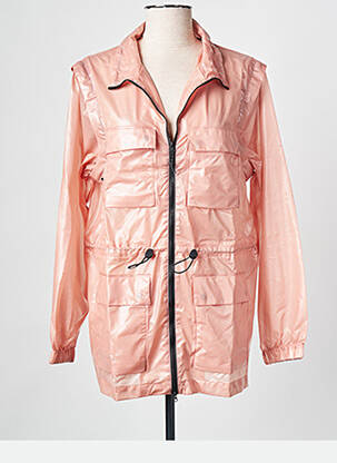 Geacă matlasată roz RAINS femeie