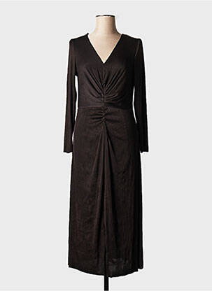 Rochie lungă maro LE TEMPS DES CERISES femeie