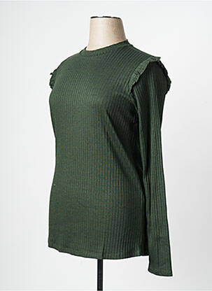 Tricou / top maternitate verde SUPERMOM femeie