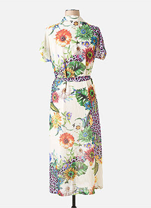 Rochie midi alb BELLITA femeie