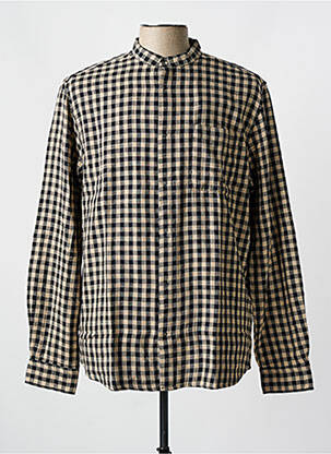 Cămașă cu mâneci lungi maro KNOWLEDGE COTTON APPAREL bărbat