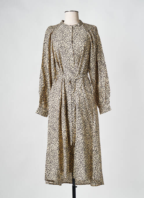 Rochie midi bej MOSS COPENHAGEN femeie