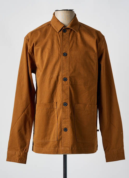 Cămașă cu mâneci lungi maro MINIMUM bărbat