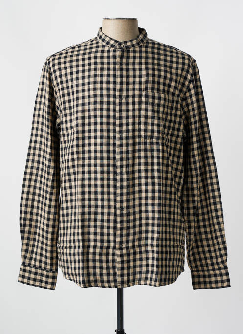 Cămașă cu mâneci lungi maro KNOWLEDGE COTTON APPAREL bărbat