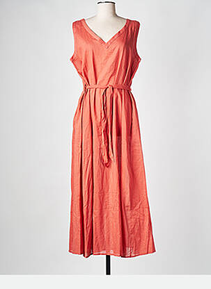 Rochie midi portocalie DIEGA femeie