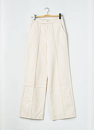 Pantalon larg alb VALENTINE GAUTHIER femeie