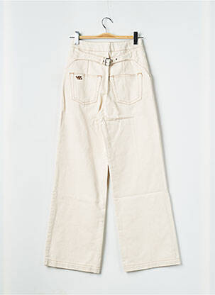 Pantalon larg alb VALENTINE GAUTHIER femeie