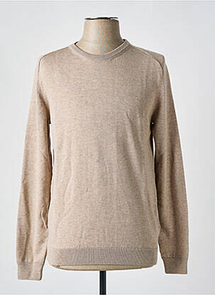 Pulover bej KNOWLEDGE COTTON APPAREL bărbat