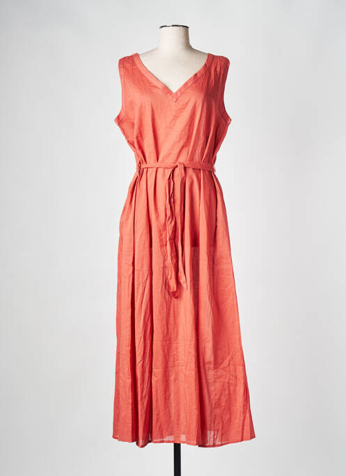 Rochie midi portocaliu DIEGA femeie