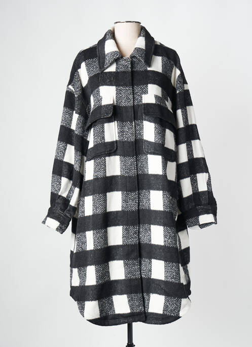 Palton lung negru MAT FASHION femeie