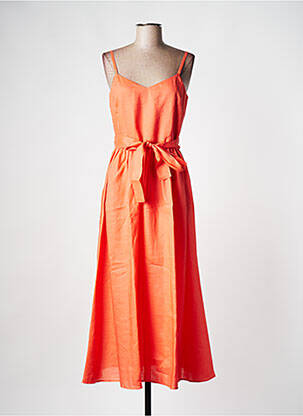 Rochie lungă portocalie MAX&CO. femeie