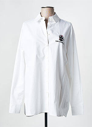 Cămașă alb KARL LAGERFELD femeie