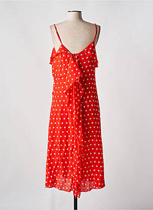 Rochie midi portocalie ESSENTIEL ANTWERP femeie