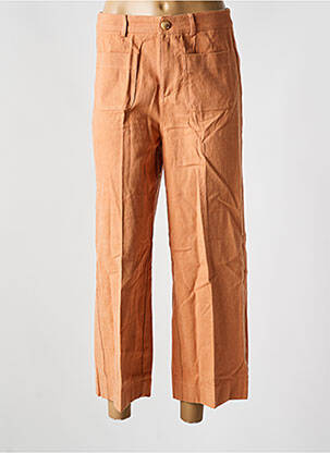 Pantalon larg portocaliu GRACE & MILA femeie