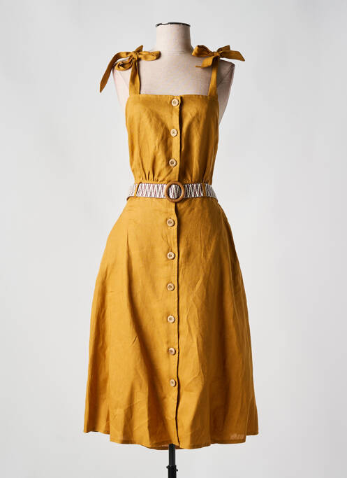 Rochie midi portocaliu LA PETITE FRANCAISE femeie