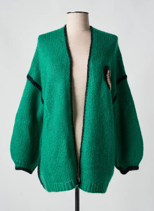 Vestă cu mâneci lungi verde SAK'S femeie