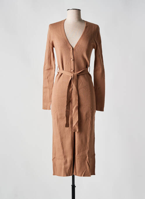 Rochie midi maro LA PETITE FRANCAISE femeie