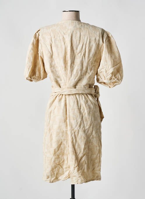 Rochie scurtă bej OBJECT femeie