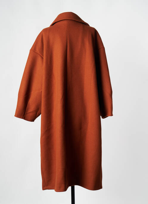 Palton lung maro MAT FASHION femeie