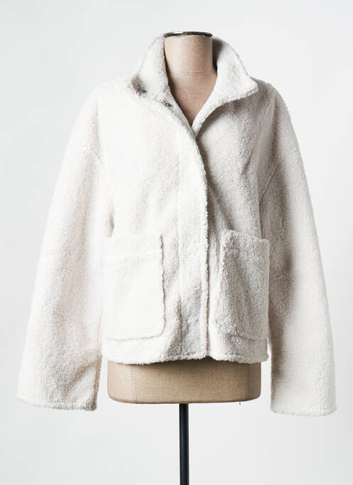 Palton scurt alb SAMSOE & SAMSOE femeie