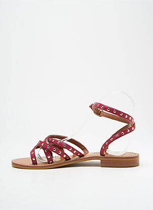 Sandale/pantofi decupați roz COULEUR POURPRE femeie