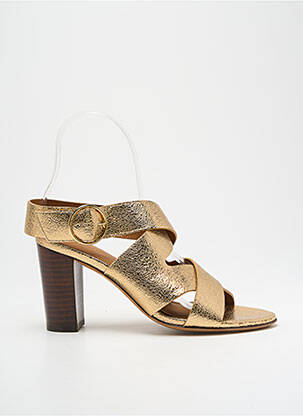 Sandale/Pantofi decupați auriu RIVECOUR femeie