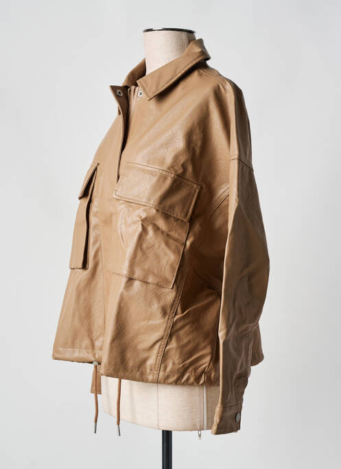 Geci din piele ecologică bej VILA femeie