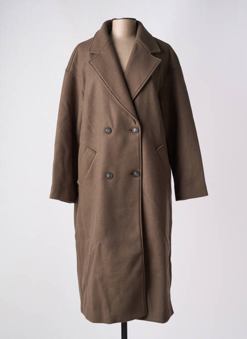 Palton lung maro VILA femeie