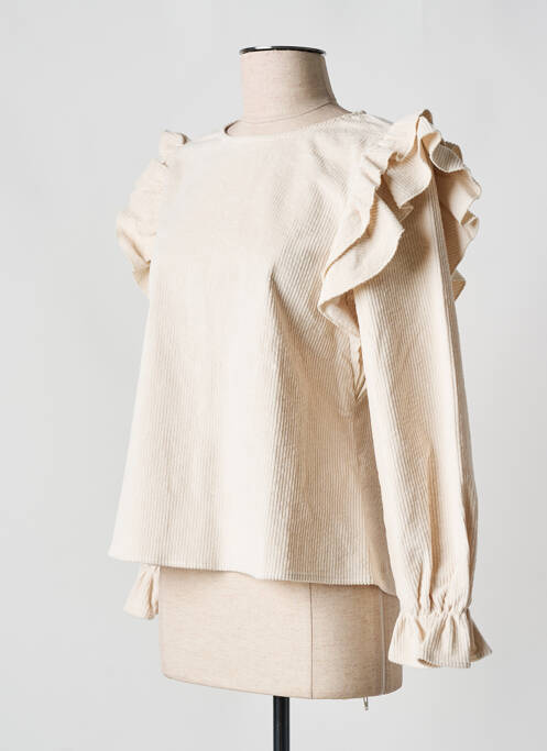 Top alb ROSAE femeie