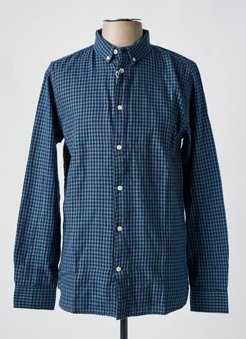 Cămașă cu mâneci lungi albastru KNOWLEDGE COTTON APPAREL bărbat