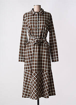 Rochie midi maro PENNYBLACK femeie