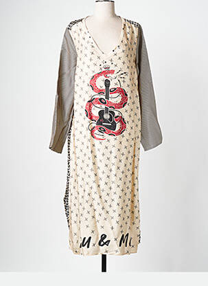 Rochie lungă bej SAK'S femeie