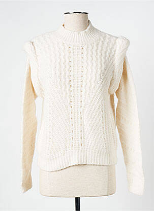 Pulover bej VILA femeie