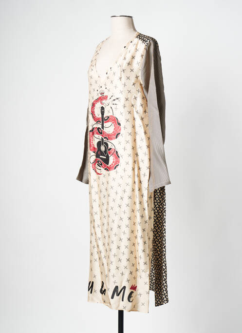 Rochie lungă bej SAK'S femeie