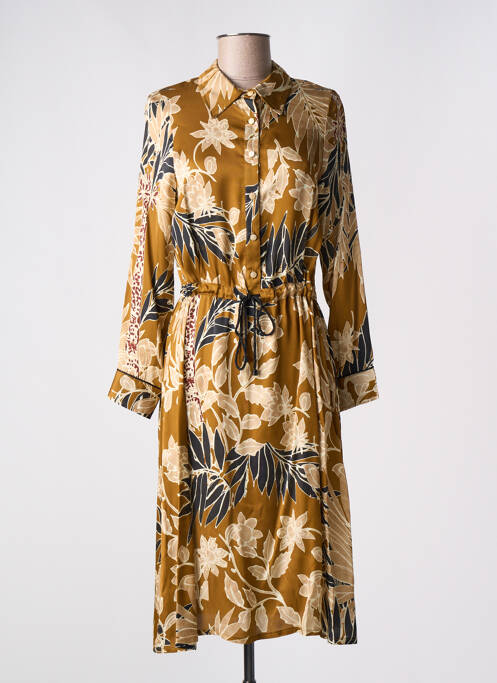 Rochie midi galben LA PETITE FRANCAISE femeie